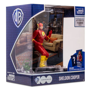 McFarlane Toys Big Bang Figura Movie Maniacs Sheldon Cooper as The Flash 15 cm