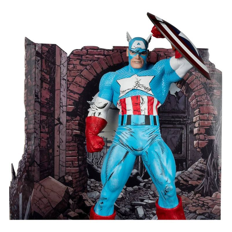 MCFARLANE TOYS Marvel PVC Estatua PVC 1/6 Captain America (The Amazing Spider-Man #323) 28 cm