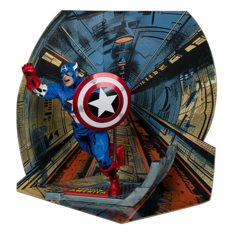 MCFARLANE TOYS Marvel Collection Estatua PVC 1/10 Captain America (Captain America #100) 12 cm