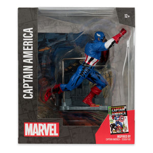 MCFARLANE TOYS Marvel Collection Estatua PVC 1/10 Captain America (Captain America #100) 12 cm