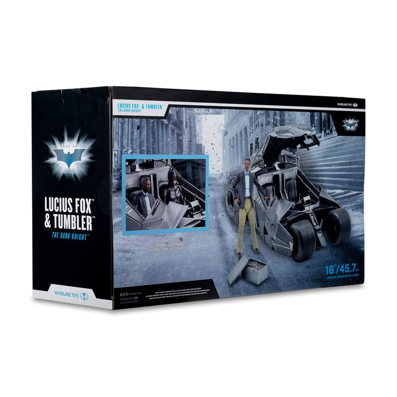 McFarlane Toys DC Multiverse Vehículo Tumbler with Lucuis Fox (The Dark Knight) (Gold Label)