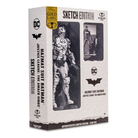 McFarlane Toys DC Multiverse Figura Hazmat Suit Batman (Line Art) (Gold Label) 18 cm