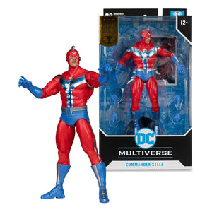 McFARLANE TOYS DC Multiverse Figura Commander Steel (JSA) (Gold Label) 18 cm