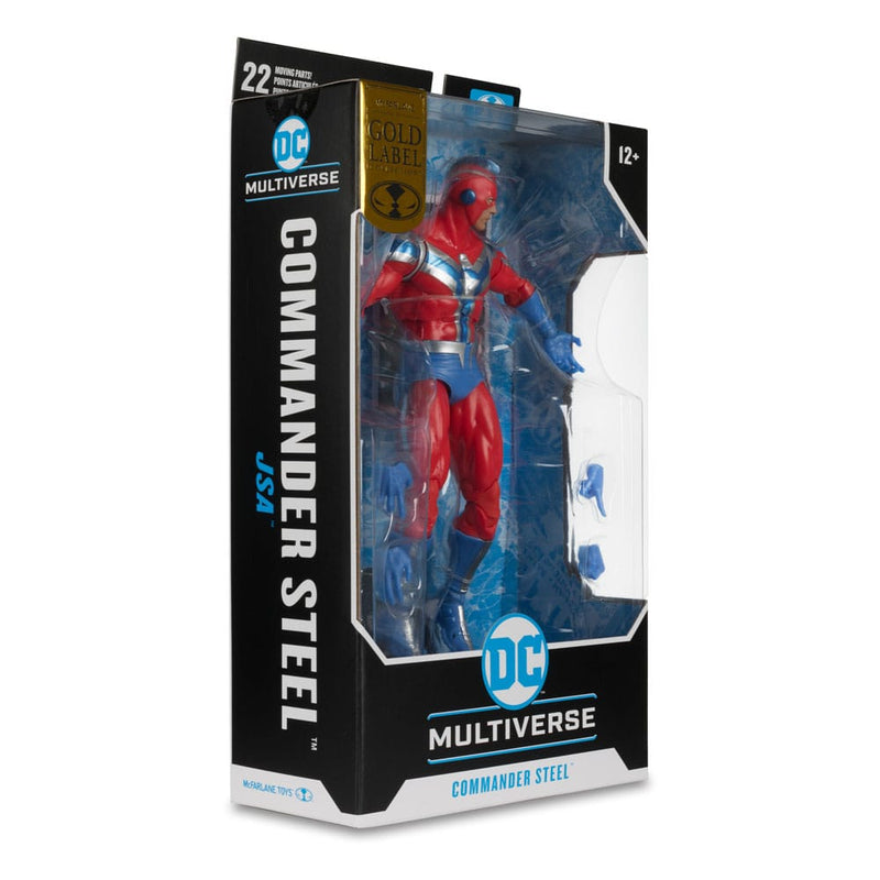 McFARLANE TOYS DC Multiverse Figura Commander Steel (JSA) (Gold Label) 18 cm