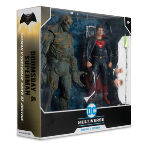 McFARLANE TOYS Batman v Superman: El amanecer de la justicia DC Multiverse Pack de 2 Figuras Mega Doomsday & Superman