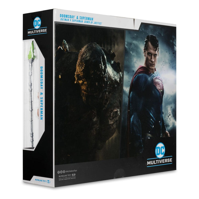 McFARLANE TOYS Batman v Superman: El amanecer de la justicia DC Multiverse Pack de 2 Figuras Mega Doomsday & Superman