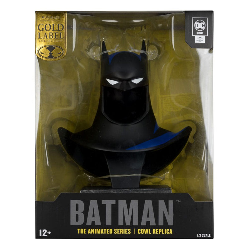 MCFARLANE TOYS Batman: The Animated Series 1992 DC Direct Mini Réplica 1/3 Máscara de Batman Gold Label 19 cm