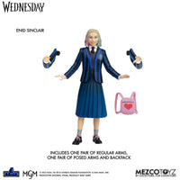 Mezco Toyz Wednesday Figuras 5 Points Wednesday & Enid Boxed Set 10 cm