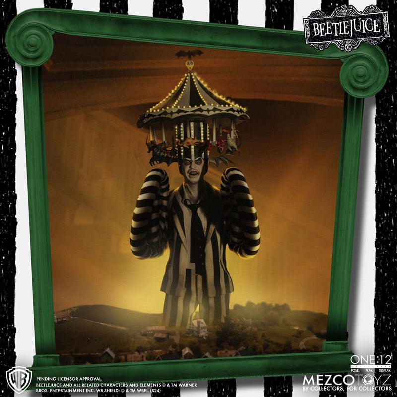 MEZCO TOYS Beetlejuice Figura 1/12 Beetlejuice Deluxe Edition 18 cm