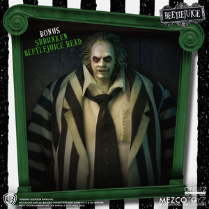 MEZCO TOYS Beetlejuice Figura 1/12 Beetlejuice Deluxe Edition 18 cm