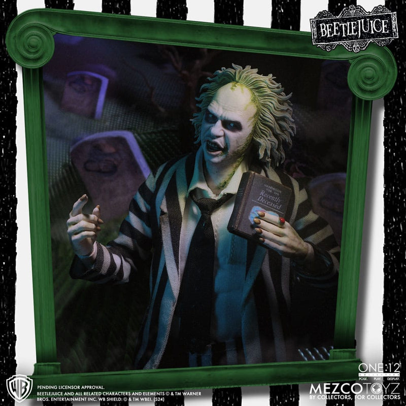 MEZCO TOYS Beetlejuice Figura 1/12 Beetlejuice Deluxe Edition 18 cm