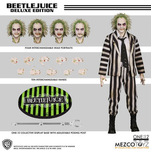 MEZCO TOYS Beetlejuice Figura 1/12 Beetlejuice Deluxe Edition 18 cm