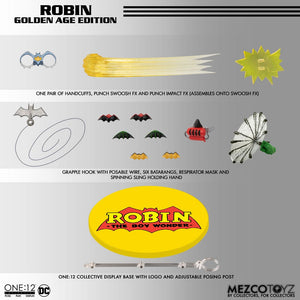 Mezco Toyz DC Comics Figura 1/12 Robin (Golden Age Edition) 16 cm