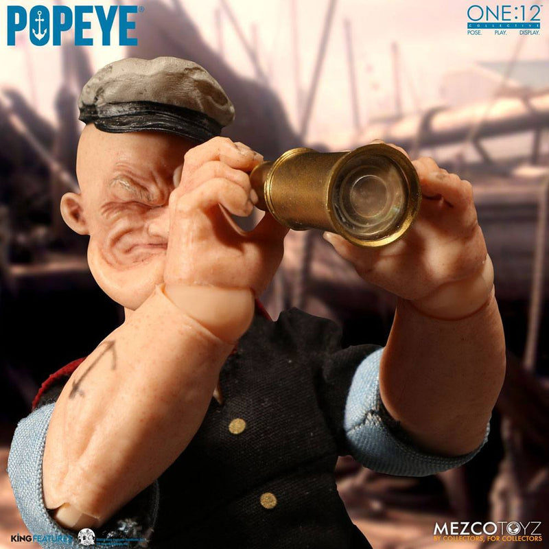 Mezco Toyz Popeye Figura 1/12 Popeye 14 cm