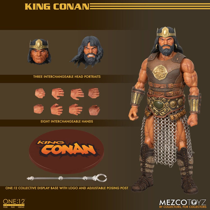 Mezco Toyz One 12 Collective King Conan Action Figure 17 cm