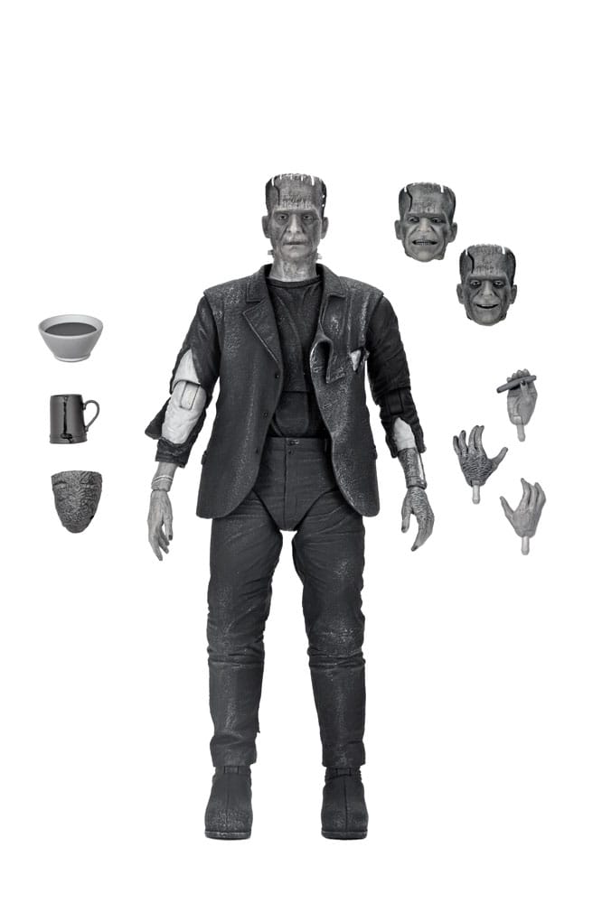 NECA Universal Monsters Figura Ultimate Frankenstein's Monster (Bride of Frankenstein) (B&W) 18 cm