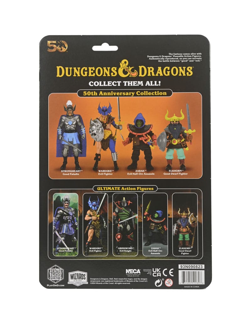 Neca Dungeons & Dragons Figura 50th Anniversary Warduke on Blister Card 18 cm