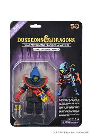 NECA Dungeons and Dragons Figura 50th Anniversary Zarak on Blister Card 18 cm