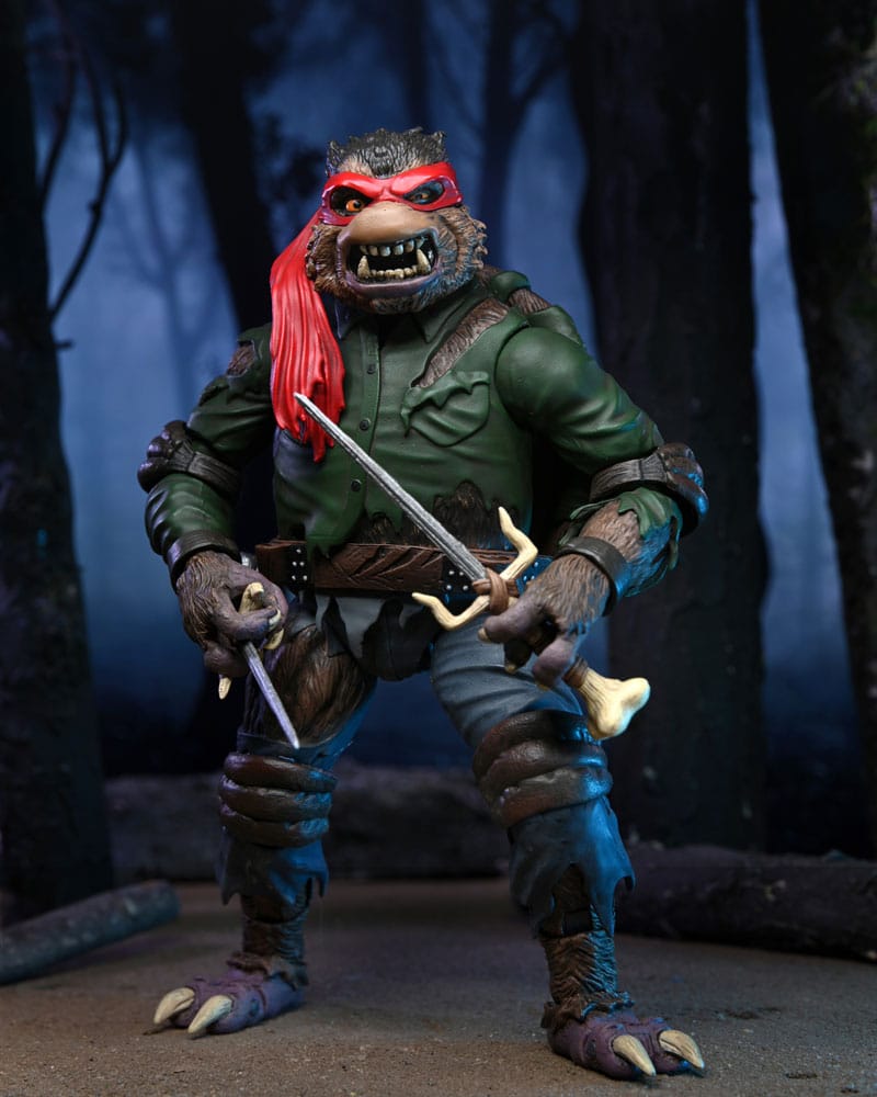 Neca Universal Monsters x Teenage Mutant Ninja Turtles Figura Ultimate Raphael as The Wolfman 18 cm