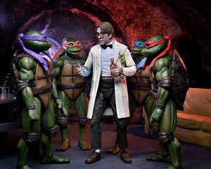 Neca TMNT II: The Secret of the Ooze 2-Pack Figuras Lab Coat Professor Perry and Hazmat Suit Professor Perry 18 cm