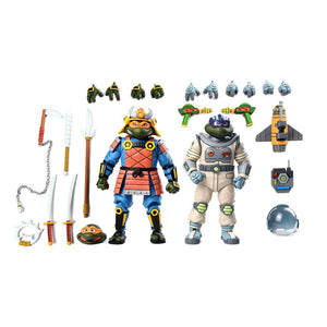 Neca Tortugas Ninja (Cartoon) Pack de 2 Figuras Space Adventure & Samurai Turtles 18 cm