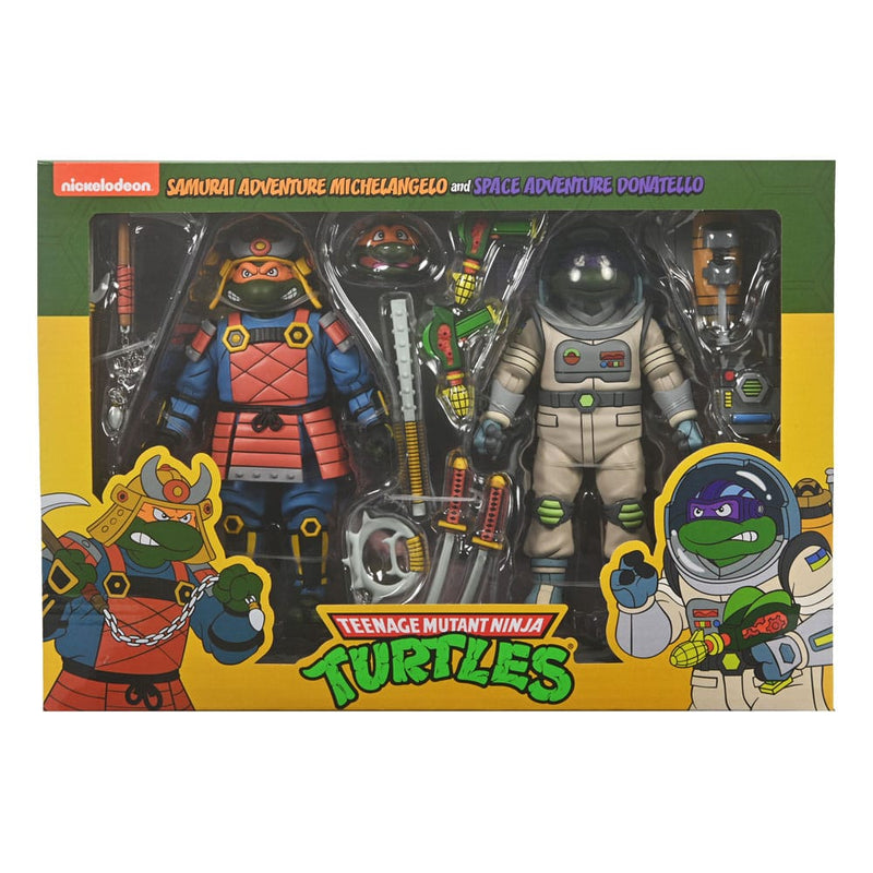 Neca Tortugas Ninja (Cartoon) Pack de 2 Figuras Space Adventure & Samurai Turtles 18 cm