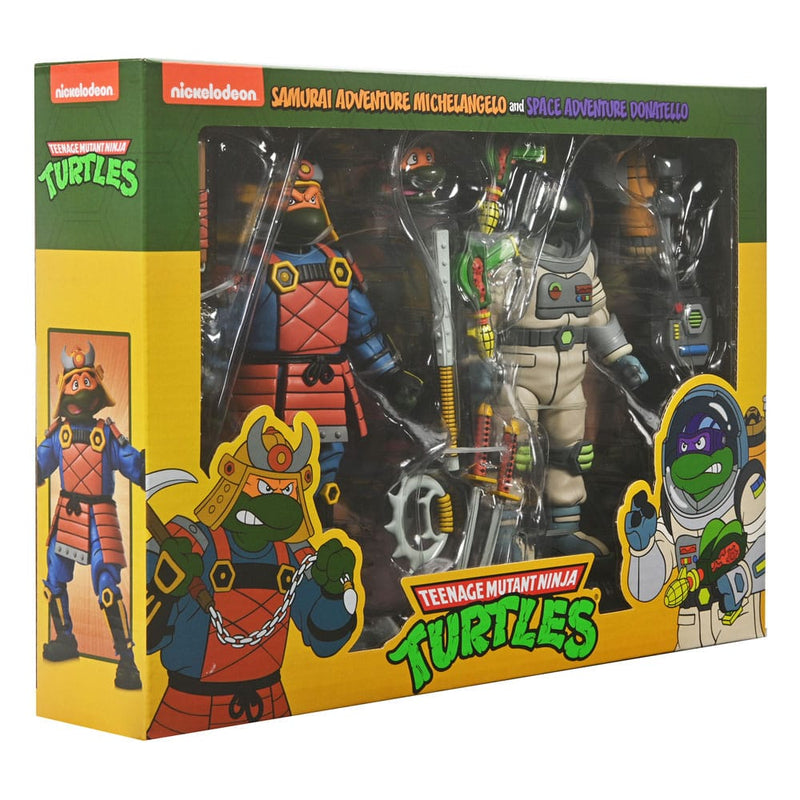 Neca Tortugas Ninja (Cartoon) Pack de 2 Figuras Space Adventure & Samurai Turtles 18 cm