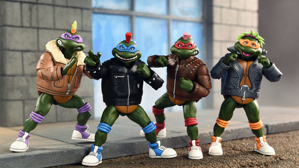 Neca Tortugas Ninja (Cartoon) Figuras Paquete de 4 Punk Turtles 18 cm