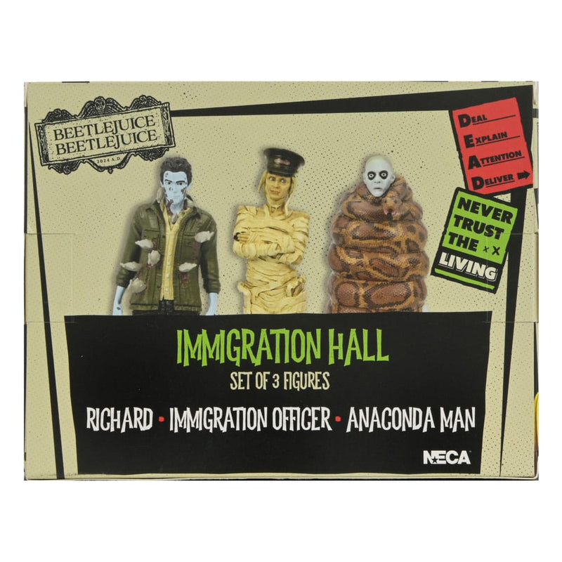 NECA Bitelchús Bitelchús Pack de 3 Figuras Immigration Hall 1 10 cm