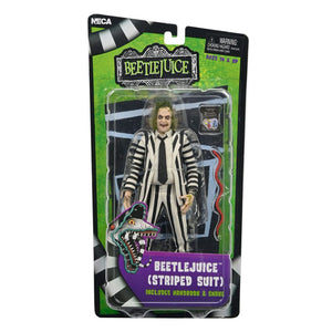 Neca Beetlejuice 1988 Figura Beetlejuice Black and White Striped Suit 18 cm