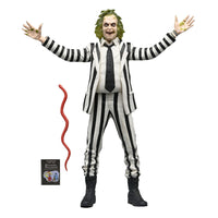 Neca Beetlejuice 1988 Figura Beetlejuice Black and White Striped Suit 18 cm