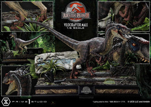 Prime 1 Studio Jurassic Park III Estatua Legacy Museum Collection 1/6 Velociraptor Male Bonus Version 40 cm