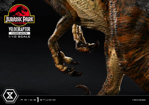 PRIME 1 Jurassic Park Estatua Prime Collectibles 1/10 Velociraptor Closed Mouth 19 cm