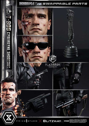 Prime 1 Studio Terminator 2 Estatua Platimum Masterline Series 1/3 T-800 Cyberdyne Shootout 74 cm