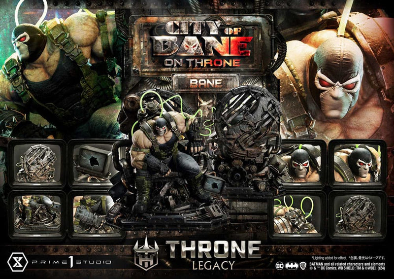 Prime 1 Studio DC Comics Estatua 1/4 Throne Legacy Collection Batman Bane on Throne Deluxe Version 61 cm