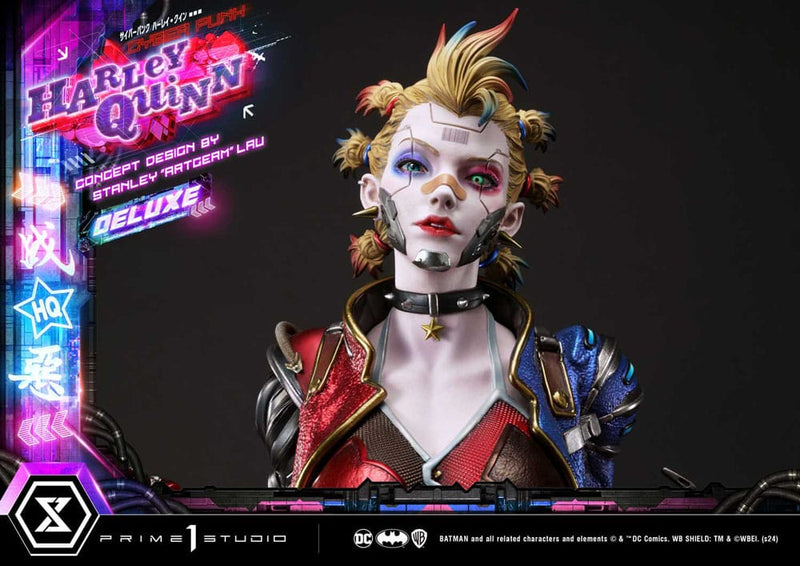 Prime 1 Studio Batman Estatua Ultimate Premium Masterline Series Cyberpunk Harley Quinn Deluxe Version 60 cm