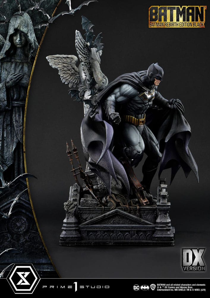 PRIME 1 Batman Estatua Ultimate Premium Masterline Series 1/4 Batman Rebirth Edition Black Deluxe Version 71 cm