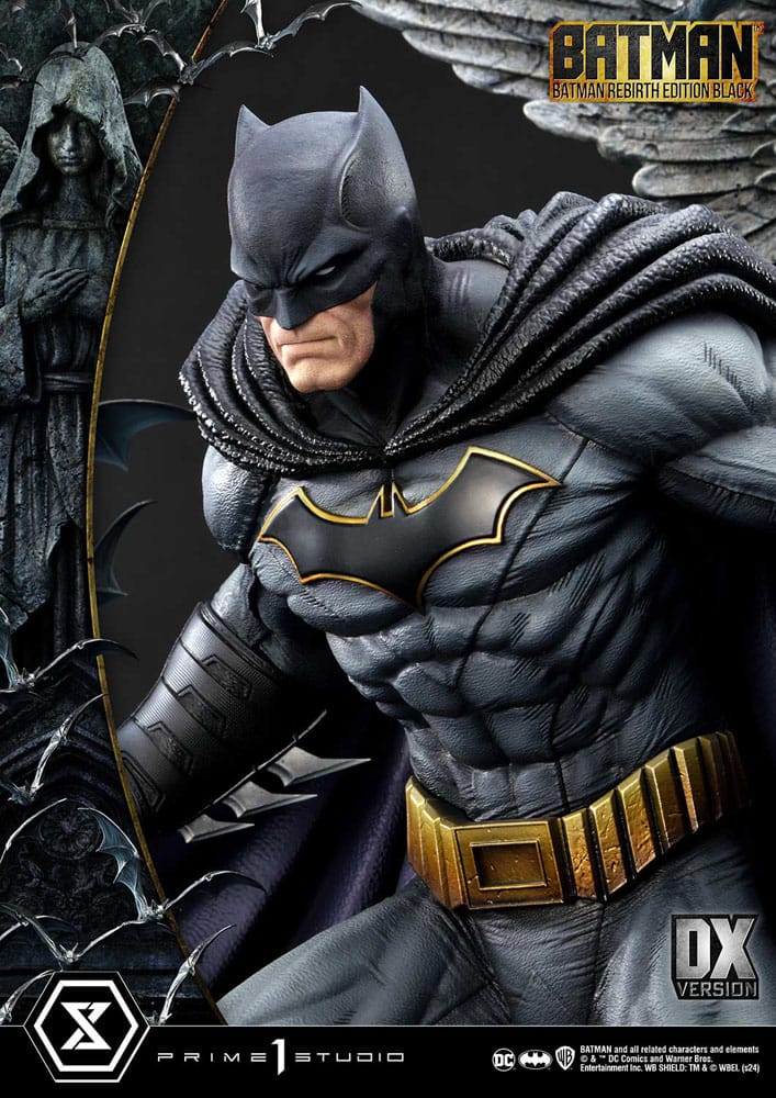 PRIME 1 Batman Estatua Ultimate Premium Masterline Series 1/4 Batman Rebirth Edition Black Deluxe Version 71 cm