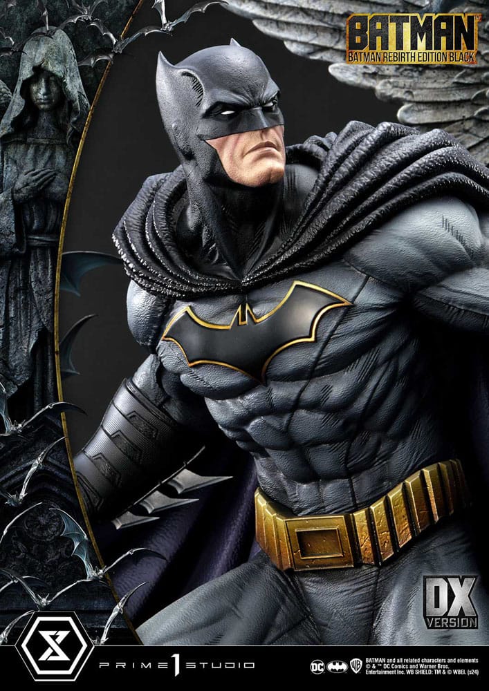 PRIME 1 Batman Estatua Ultimate Premium Masterline Series 1/4 Batman Rebirth Edition Black Deluxe Version 71 cm