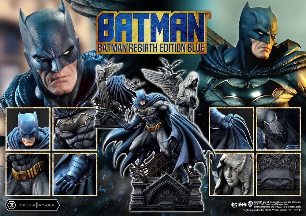 PRIME 1 Batman Estatua Ultimate Premium Masterline Series 1/4 Batman Rebirth Edition Blue Deluxe Version 71 cm