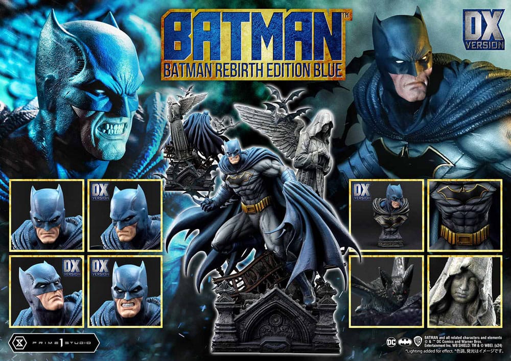 PRIME 1 Batman Estatua Ultimate Premium Masterline Series 1/4 Batman Rebirth Edition Blue Deluxe Bonus Version 71 cm