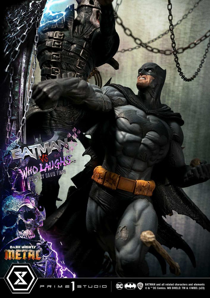 Prime 1 Studio Dark Nights: Metal Estatua Ultimate Premium Masterline Series 1/4 Batman VS Batman Who Laughs 67 cm