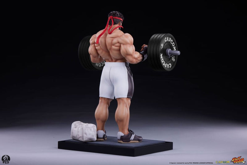 PCS Collectibles Street Fighter Estatua Premier Series 1/4 Ryu Battle Edition: Powerlifting 53 cm