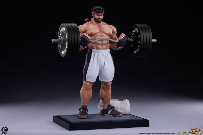 PCS Collectibles Street Fighter Estatua Premier Series 1/4 Ryu Battle Edition: Powerlifting 53 cm