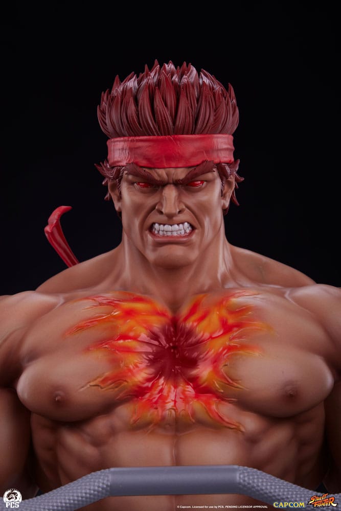 PCS Collectibles Street Fighter Estatua Premier Series 1/4 Evil Ryu: Powerlifting 53 cm