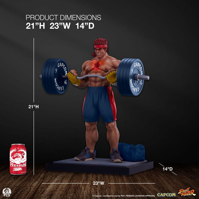 PCS Collectibles Street Fighter Estatua Premier Series 1/4 Evil Ryu: Powerlifting 53 cm