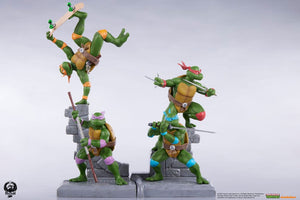 PCS Collectibles Tortugas Ninja Pack de 4 Estatua PVC (Classic Edition) 20 cm