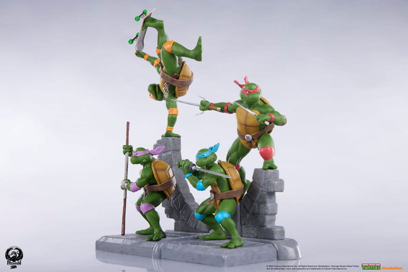 PCS Collectibles Tortugas Ninja Pack de 4 Estatua PVC (Classic Edition) 20 cm