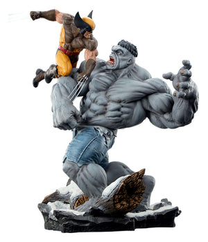 SIDESHOW COLLECTIBLES Marvel Estatua Grey Hulk vs Wolverine 58 cm