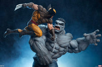 SIDESHOW COLLECTIBLES Marvel Estatua Grey Hulk vs Wolverine 58 cm